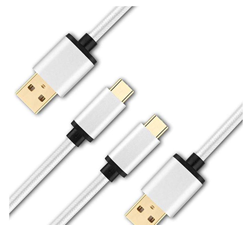 WODENTA USB A to Type C Charger, 2-Pack 10FT USB to USB C Cable Fast Charging Braided Cord Compatible with Samsung Galaxy Note 10/10+/9,S10/S10+/S9/S9+, LG V50 V40 G8 G7 Thinq, Moto Z Z4, Switch More