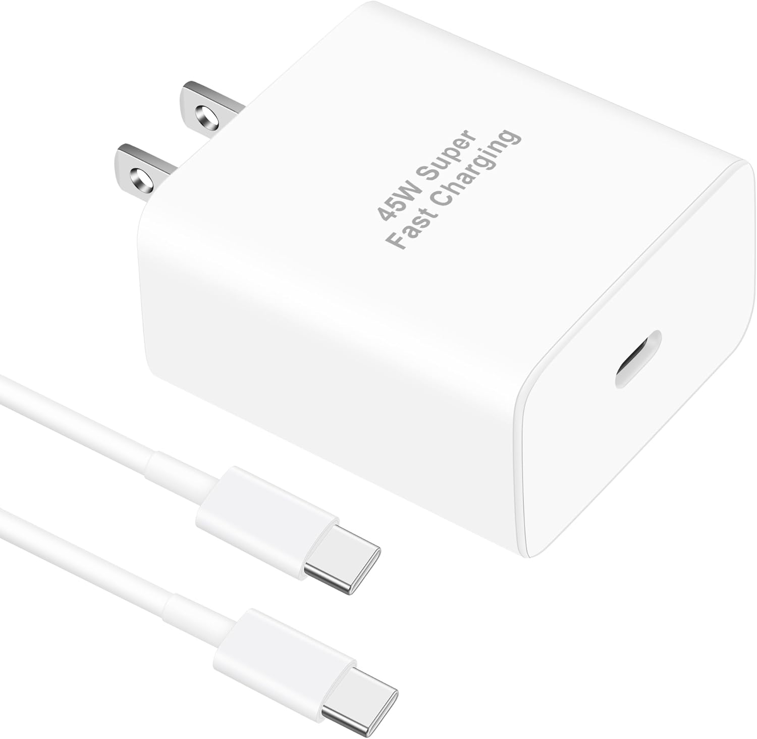 WODENTA 45W USB C Fast Charger for Google Pixel 9/9 Pro/9 Pro XL/9 Pro Fold, 45 Watt Type C Super Fast Charging Block Wall Charger with 6FT USB C to USB C Cable